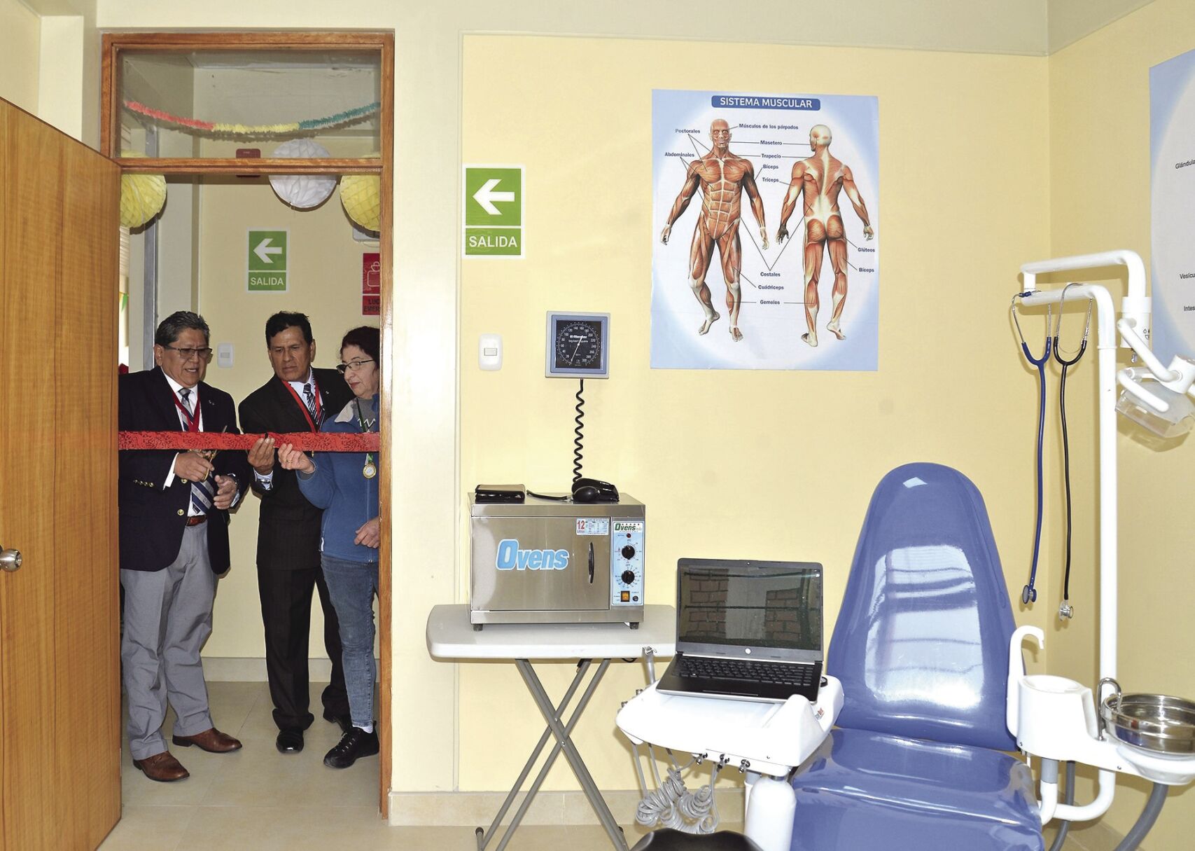 Grand Knight cuts ribbon for new clinic in Peru